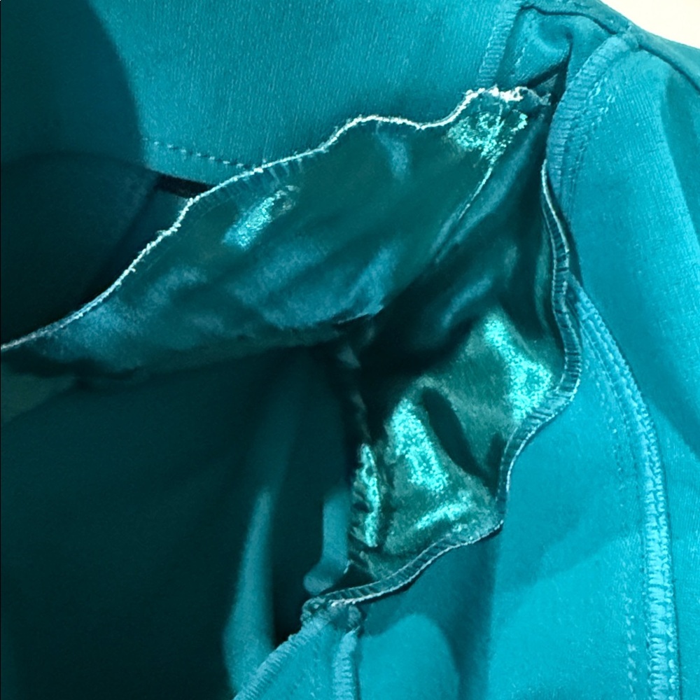 White House Black Market Teal Blazer, Size 6 - Picture 6 of 11